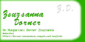 zsuzsanna dorner business card